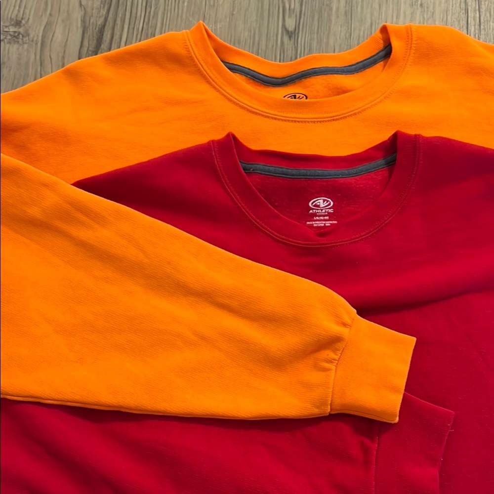 AL Style Orange and Red Sweatshirts